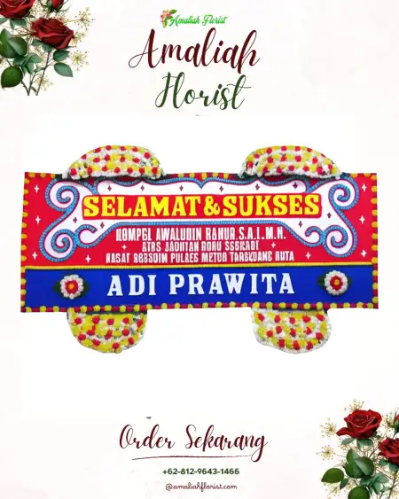 Papan Bunga Ucapan Selamat Slawu